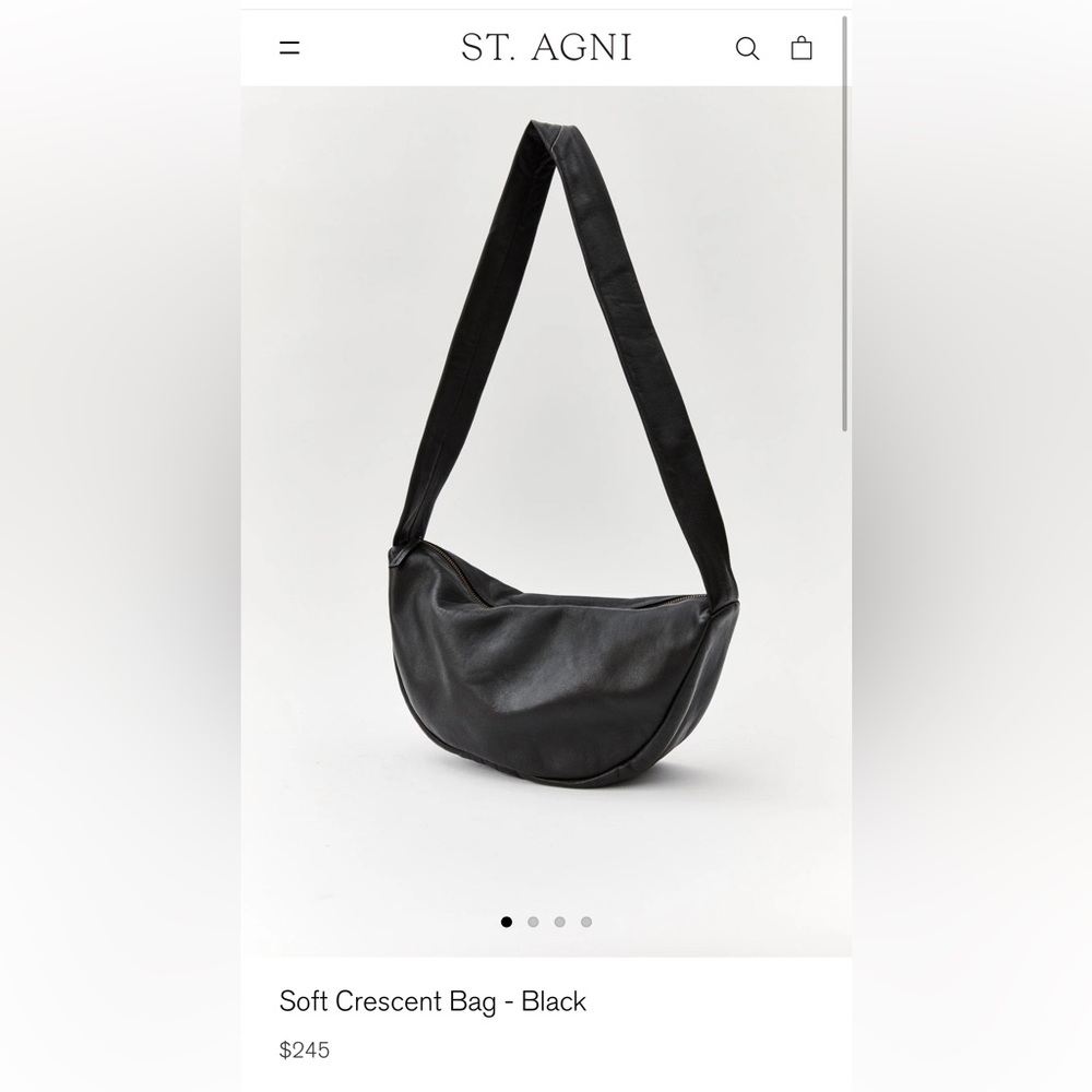 St. Agni Soft Leather Crescent Bag